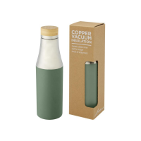 Hochwertige Isolierflasche mit Bergfex-Namensgravur, 540 ml, grün