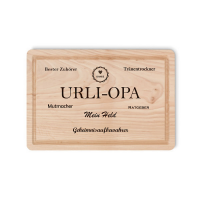 Holz-Schneidbrett für den Urli-Opa, 30x20 cm