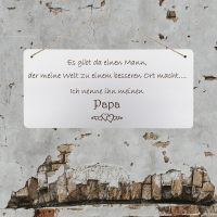 Deko-Holzschild für Papas, 30x14 cm