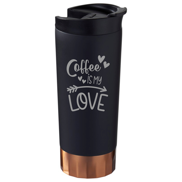 "Coffee is my love" Isolierbecher, 500 ml, lasergraviert