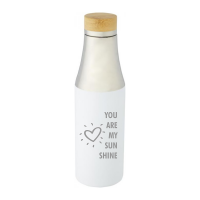 Isolierflasche "You are my Sunshine", weiß, 540 ml, inkl. Gravur
