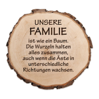 Baumscheibe "Unsere Familie", DM 15 cm, inkl....