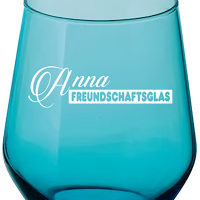 Freundschaftsglas personalisiert mit deiner Wunsch-Namen-Glasgravur