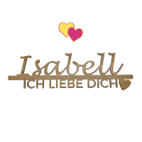 Holz-Lasercut "Ich liebe dich" personalisiert...