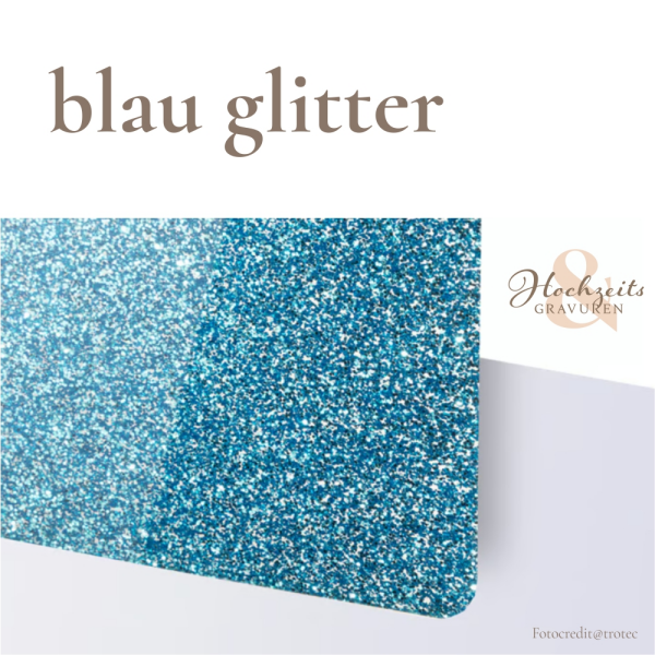 blau glitter
